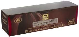 Cacao Barry Callebaut Dark Baking Extruded Sticks. Semi Sweet Chocolate Batons Boulangers for Croissants and Pain au Chocolat. 44% Cacao (3.5 Lbs 16 kg) 300 pieces