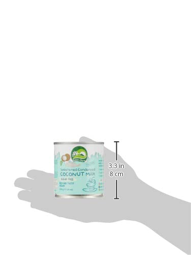 Nature's Charm Sweetened Condensed Coconut Milk Vegan Lactose Free - 11.25oz Pack of 6. Rich And Tasty Combo With KC Commerce Wodden Spoon.