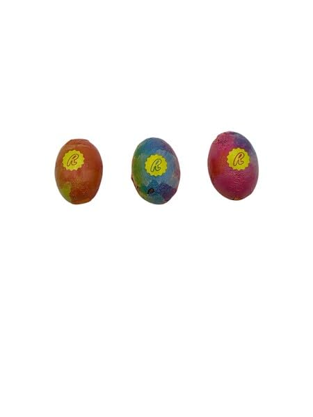 CandyKrave Reses Peanut Butter Tie Dye Eggs Candy 1lb - 40 Peices Bulk Peanut Butter Easter Eggs Chocolate Candy - Deliciouse chocolate Candies For Birthday parties &amp all Ocassions