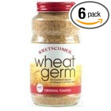 Kretschmer Original Toasted Wheat Germ Boost Your Food 12 Ounce Glass Jar (Pack of 4)