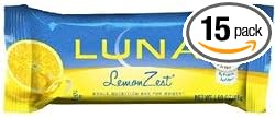 Clif BAR Luna BAROG3Lemon Zest 1.69 OZ 15-CS