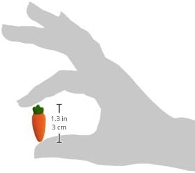 Lucks Dec-Ons Decorations Molded Sugar/Cup-Cake Topper Medium Carrot 1.25 Inch 231 Count