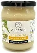 Ascania Honey Pure Natural Glass Jar 22.9 oz / 650 g (1 Pack Linden)