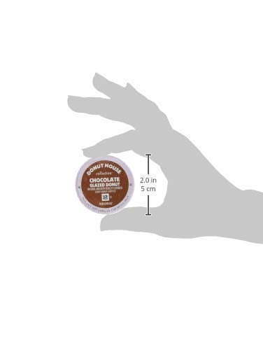 Donut House Collection Chocolate Glazed Donut Single-Serve Keurig K-Cup Pods Flavored Light Roast Coffee 24 Count