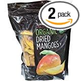 Kirkland Signature Organic Dried Mangoes 2.5 Pounds (Pack of 2)