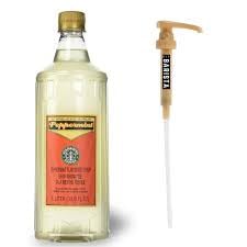 Peppermint Syrup - 1 Liter Bottle Bundle - Authentic Peppermint Syrup Premium Taste - Perfect for Starbucks Coffee Lattes Mochas and Desserts - Combo Bottle With Pump