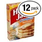 Mrs. Butterworth's Pancake and Waffle Mix Complete Buttermilk 32 Ounce (Pack of 12)