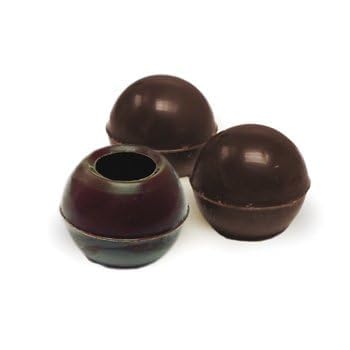 Gourmet Belgian Dark Chocolate Truffle Shells 504 Count All-Natural 1-Inch Round Bulk Pack Perfect for Desserts Liqueurs &amp Custom Fillings