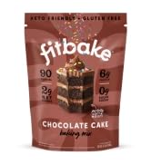 FitBake 2 Chocolate Cake Baking Mix and 2 Chocolate Frosting Bundle | 0g to 2g Net Carbs Per Serving | Keto Friendly Low Carb Food | Gluten Free Desserts | No Added Sugar