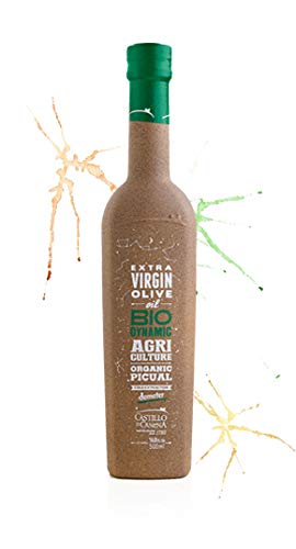 Castillo de Canena Organic Extra Virgin Olive Oil | 500 Milliliters/16.9 Ounces | Cold Pressed | From Spain | Biodynamic &amp 100% Environmentally Sustainable (Picual)