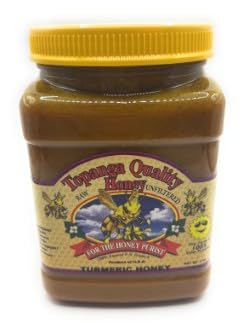 3 lbs Topanga Quality Honey Raw Unfiltered Unpasturized All Natural Kosher (3lbs Turmeric Honey)