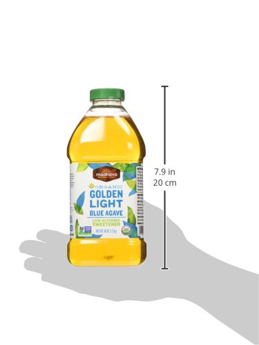 Madhava Organic Light Agave 100 Pure Blue Nectar Sugar Alternative Vegan Non Gmo Natural Liquid Sweetener 46 Oz. Pack Of 2