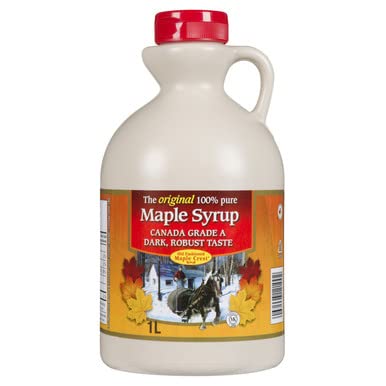 L B Maple Treat Maple Syrup Grade A Amber 4 Litre/1.06 Gallon Jug Imported from Canada)