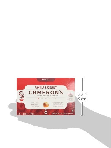 CAMERON'S VANILLA HAZELNUT COFFEE 24 SINGLE SERVE CUPS