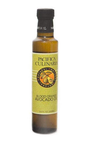 Pacifica Culinaria COLD PRESSED Extra Virgin Avocado Oil Made in USA 8.5 fl oz (250ml) Bottle (Blood Orange Avocado Oil)