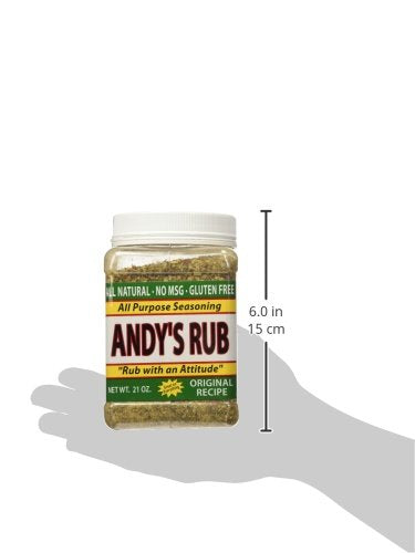 Andy's Rub an All Natural Rub with Attitude 21 oz.