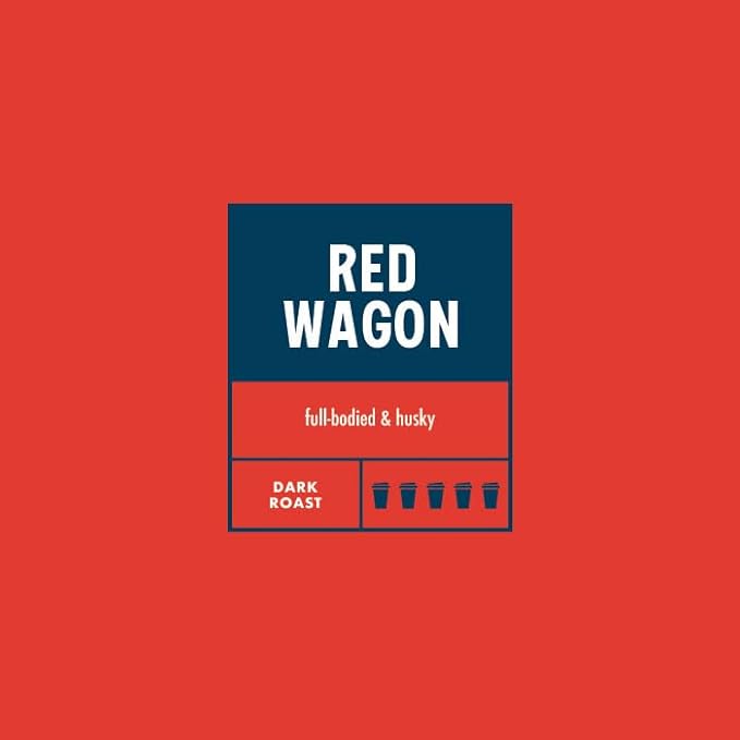 Boyd's Red Wagon Whole Bean Coffee 5lb Bag – Dark Roast – Full-Bodied with Rich Smoky Flavor and Hints of Dark Chocolate &amp Citrus