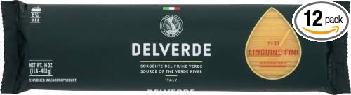 Del Verde Pasta Linguini - 16 oz (Pack of 12)