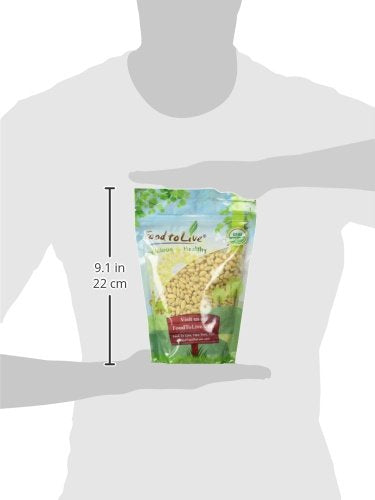 Food to Live Organic Pine Nuts 1 Pound – Non-GMO Whole Raw Pignolias Unsalted No Shell Vegan Kosher Bulk Snack. Rich in Vitamin E Protein. Great for Pesto Salads Homemade Desserts