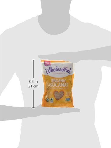 Wholesome Sweeteners 16-Ounce Organic Sucanat Panela Whole Cane Sugar Fair Trade Non-GMO Project Verified Gluten Free &amp Vegan for Baking Sprinkling and More 12 Pack