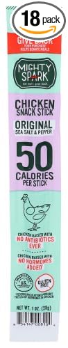 Mighty Spark Stick Snack Sea Salt &amp Pepper 1 oz (Pack of 18)