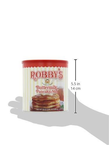 Golden Malted Robby's Buttermilk Pancake Mix 33-Ounce Cans (Pack of 3)