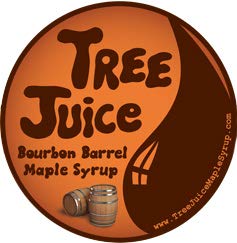 Tree Juice Bourbon Barrel Aged Maple Syrup | 100% Pure Grade A Maple Syrup | All Natural Non GMO Vegan Gluten Free Vegetarian Paleo | 12 Ounce Bottle