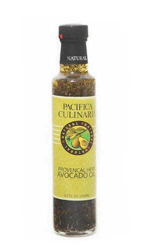 Pacifica Culinaria COLD PRESSED Extra Virgin Avocado Oil Made in USA 8.5 fl oz (250ml) Bottle (Provencal Herb Avocado Oil)