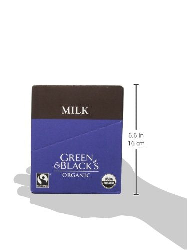 Green &amp Black's Organic Milk Chocolate 34% Cacao 3.5 Ounce Bars10 count