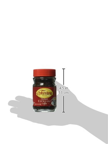 Ferrara Instant Espresso Coffee 2-Ounce Glass Jars (Pack of 6)