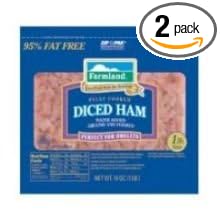 Farmland Smoked Diced Ham 5 Pound -- 2 per case.