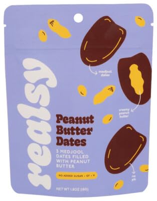 Realsy Dates Peanut Butter Filled 2.1 oz (Pack of 10)