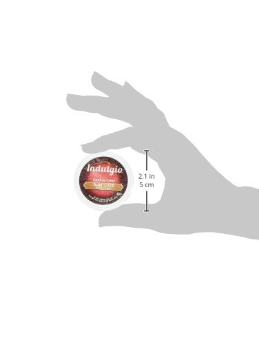 Indulgio Cappuccino for K-Cup Brewers Rum Cake 12 Count (Pack of 6)