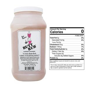 Bad Byron’s Butt Rub Barbeque Seasoning – 7 Lbs Food Service | Award-Winning All-Purpose Dry Rub for Pork Chicken Beef &amp More