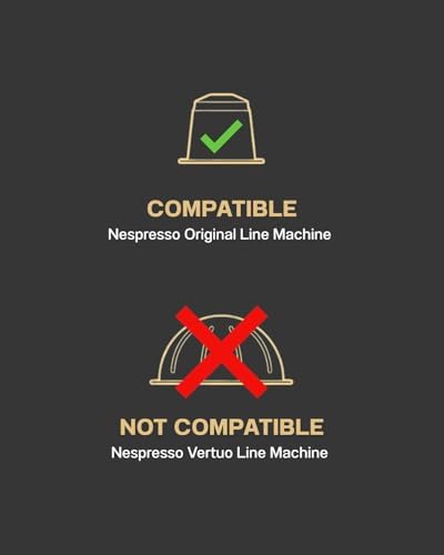‘Roma’ Strong Espresso for Nespresso | 100 Bold Aluminum Capsules | Extra Dark and Intense Italian Flavor | 100% Nespresso Compatible Pods