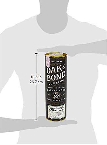 Oak &amp Bond Coffee Co. - Aged Cabernet Sauvignon Coffee Guatemala Huehuetenango Whole Bean Medium Roast Dark Chocolate Plum &amp Candied Pecan Flavors - 10oz