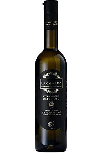 Laconiko Ultra Premium 100% Extra Virgin Olive Oil Value Pack | Cold Pressed | From Greece | KORONEIKI Variety | 2025 Gold Medal Award Winning NYIOOC | (50.7 OZ (4 Bottles of 12.7 OZ))