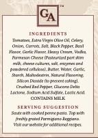 GINO ANGELINI Vodka Pasta Sauce