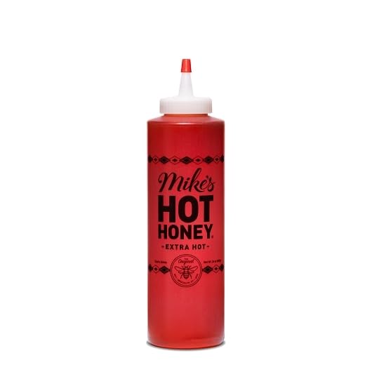 Mikes Hot Honey Chef's Bottle 24 oz Extra Hot Foodservice Case of 4