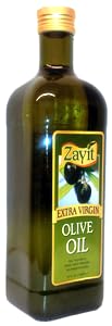 Zayit All Natural Organic Extra Virgin Olive Oil - First Cold Press 34 fl oz Glass Bottle (Kosher for Passover)
