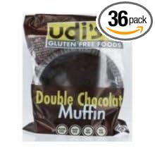 Udis Gluten Free Double Chocolate Muffin 3 Ounce -- 36 per case.