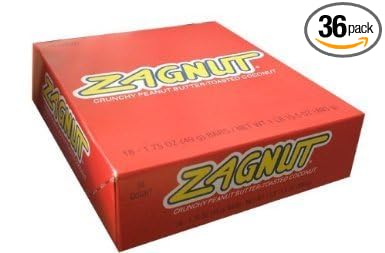 Zagnut Bar 1.75-Ounce Bar 18-Count Box (Pack of 2)