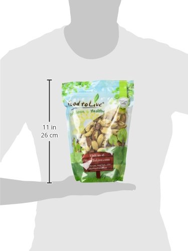 Food to Live Brazil Nuts 2 Pounds - Raw Whole No Shell Unsalted Kosher Vegan Keto and Paleo Friendly Bulk Good Source of Selenium Low Sodium and Low Carb Food.