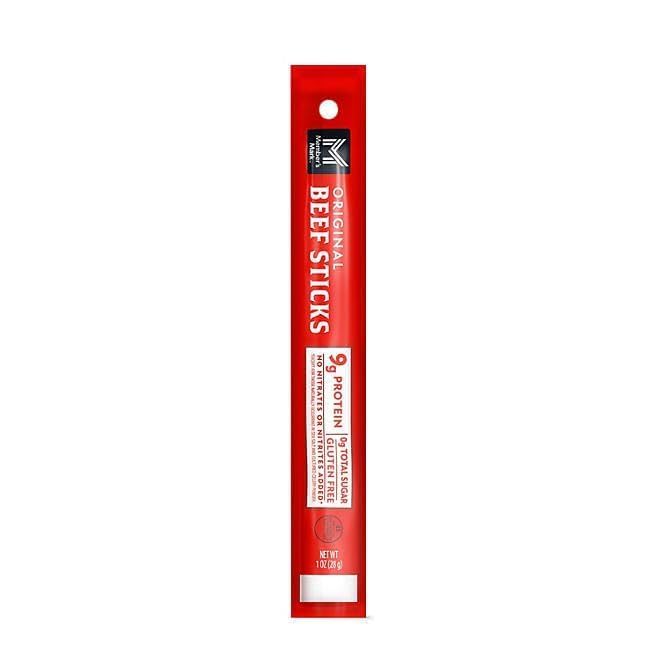 Member Mark Original Grass-Fed Beef Snack Sticks 12-Count (1 oz Each) | 100% Grass-Fed High-Protein Snack | Gluten-Free Keto-Friendly Beef Jerky Sticks for On-the-Go Energy