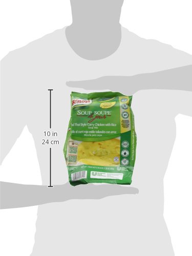 Knorr Professional Soup du Jour Red Thai Style Curry Chicken with Rice Soup Mix Gluten Free No added MSG 0g Trans Fat per Serving Just Add Water 20.6 Oz Pack of 4