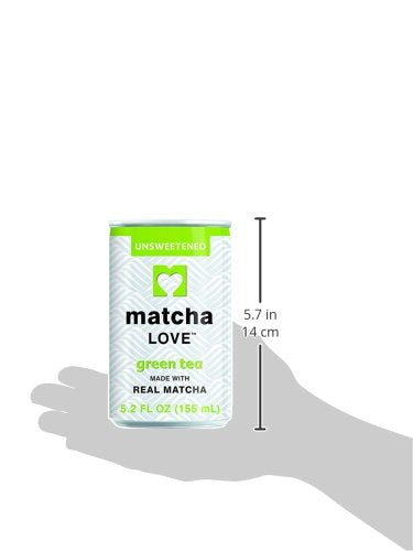 Matcha Love Green Tea Unsweetened Energy Shots 5.2 Oz Pack of 20