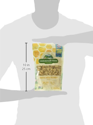 Cascadian Farm Organic Oats And Honey Granola Non GMO 11 Ounces (Pack Of 4)