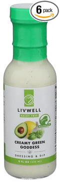 Livwell Foods Green Goddess Dressing 8 oz (Pack of 6)