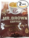 Mr. Brown 3 in 1 Instant Coffee 30 Sachets (Mandheling 2 Packs)
