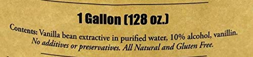 Blue Cattle Truck Trading Co. Traditional Gourmet Mexican Vanilla Extract 1 Gallon 128 Ounce